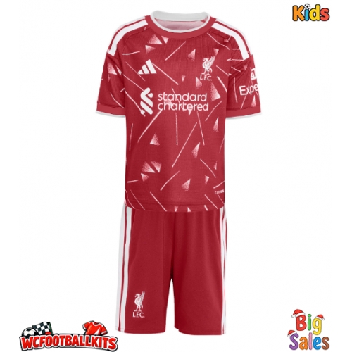 Liverpool Jeremy Jacquet #5 Replica Home Stadium Kit for Kids 2026-27 Short Sleeve (+ pants)